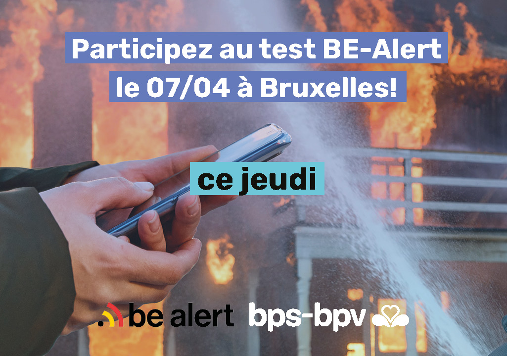 Le système d'alerte par sms BE-Alert sera testé ce jeudi à Bruxelles