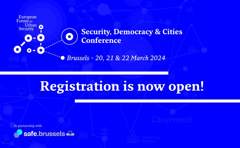 De inschrijvingen voor de  8e Internationale Conferentie Veiligheid, Democratie & Steden zijn geopend