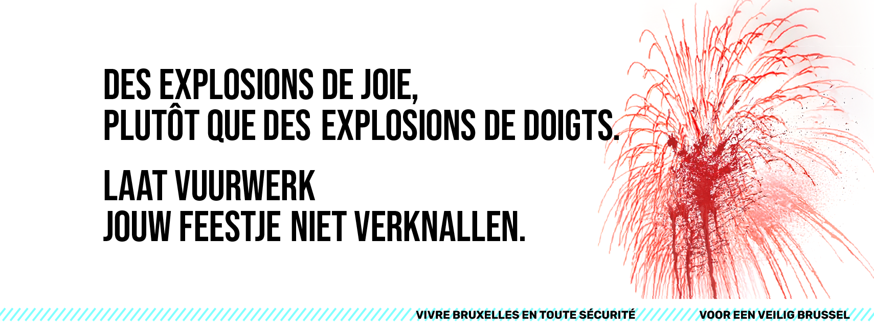  Safe.brussels lance une campagne de sensibilisation sur les dangers des feux d’artifice 